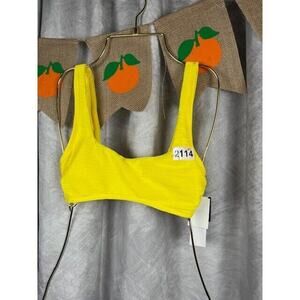 Salt + Cove Womens Mint Spark Ribbed Bralette Bikini Swim top Juniors XS